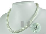 find luster white 7-8mm potato pearl single necklace