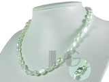 8*10mm white nugget freshwater pearl necklace