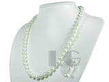 8-9mm white potato shape freshwater pearl necklace