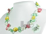fashion 5-6mm potato freshwater pearl single necklace