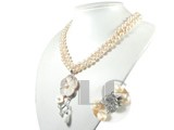 wholesale pink 7-8mm freshwater pearl necklace
