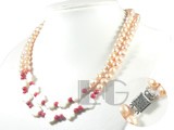 pink 7-8mm freshwater pearl necklace wholesale