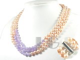potato shape 7-8mm freshwater pearl necklace