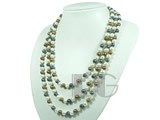 pretty multicolor 7-8mm potato pearl rope necklace