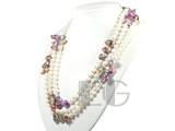 wholesale white 7-8mm freshwater pearl necklace