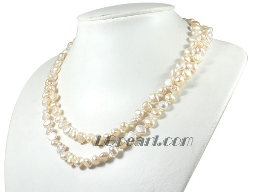 pink 7-8mm freshwater pearl necklace