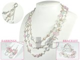 multicolor freshwater pearl set
