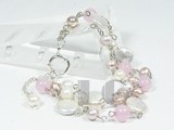 multicolor freshwater pearl bracelet