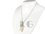 white strange regeneration pearl pendant