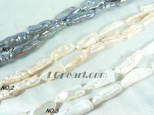 multi-colour cultured freshwater biwa pearl strand of 7-20mm