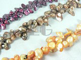 wine red, orang, coffee blister pearl strand in wholesale