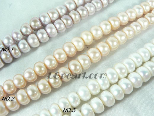 discount button cultured freshwater pearl strand of 9-10mm