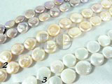 good design white, pink and purple coin pearl strand of 12mm