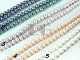 discount colourful freshwater potato pearl strand of 5-6mm