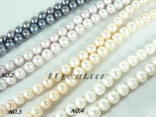 fashionable design  freshwater potato pearl strand of 7-8mm