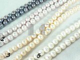 fashionable design  freshwater potato pearl strand of 7-8mm