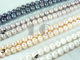 gorgeous cultured freshwater potato pearl strand of 7-8mm