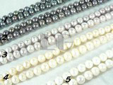 cultured colourful freshwater potato pearl strand of 8-9mm