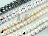beautiful cultured freshwater potato pearl strand of 9-10mm