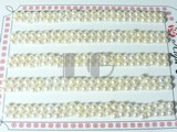 discount 120 pairs white bread pearl beads of 3.5-4mm
