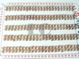 120 pairs purple bread freshwater loose pearl beads of 3.5-4mm