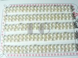 100 pairs white bread freshwater loose pearl beads of 4.5-5mm