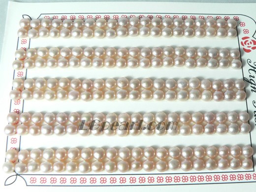 100 pairs purple bread freshwater loose pearl beads of 4.5-5mm