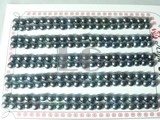 100 pairs peacock green bread loose pearl beads of 4.5-5mm