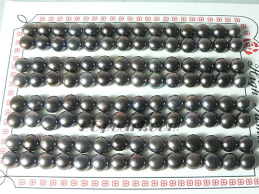56 pairs wine red bread freshwater loose pearl beads of 8-8.5mm