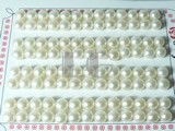 52 pairs white bread freshwater loose pearl beads of 6.5-7mm