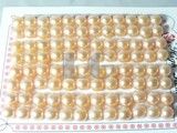 48 pairs pink bread freshwater loose pearl beads of 7.5-8mm