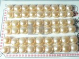 27 pairs pink bread freshwater loose pearl beads of 10-10.5mm