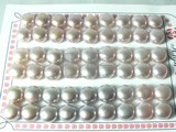 27 pairs purple bread freshwater loose pearl beads of 10-10.5mm