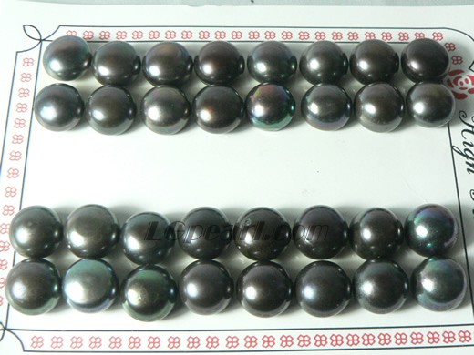 16 pairs wine red bread freshwater loose pearl beads of 11-12mm
