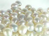 100pcs white rice freshwater loose pearl beads of 6-7mm