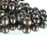 100pcs wine red rice freshwater loose pearl beads of 6-7mm