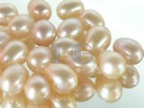 100pcs pink rice freshwater loose pearl beads of 7-8mm