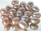 100pcs lilac rice freshwater loose pearl beads of 7-8mm