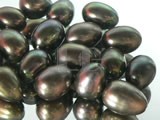 100pcs wine red rice freshwater loose pearl beads of 7-8mm