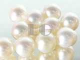 50pcs 7-7.5mm natural white round freshwater loose pearl beads