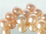 50pcs natural 7-7.5mm pink round freshwater loose pearl beads