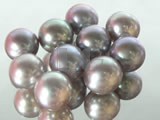 50pcs round 7-7.5mm natural purple freshwater loose pearl beads