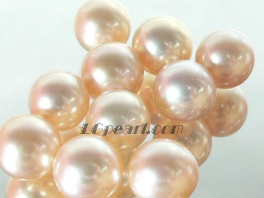 50pcs round 7.5-8mm natural pink freshwater loose pearl beads