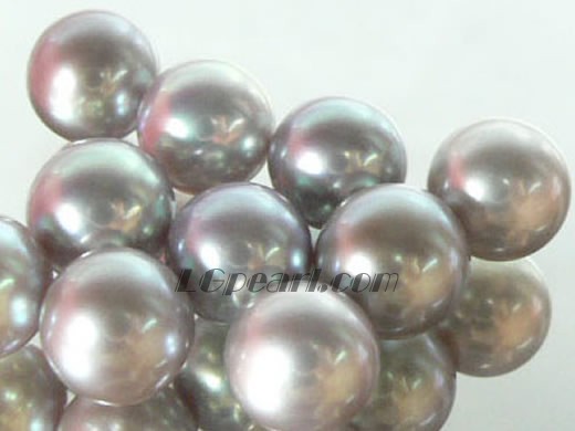 50pcs natural 7.5-8mm purple freshwater round loose pearl beads
