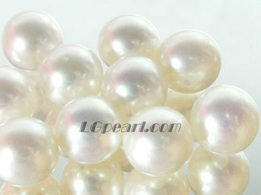 20pcs 8-8.5mm natural white round freshwater loose pearl beads