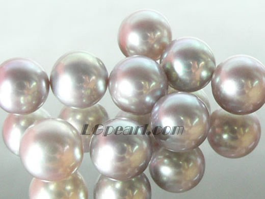 20pcs 8-8.5mm purple round freshwater loose pearl beads
