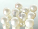 20pcs 9-9.5mm natural white round freshwater loose pearl beads