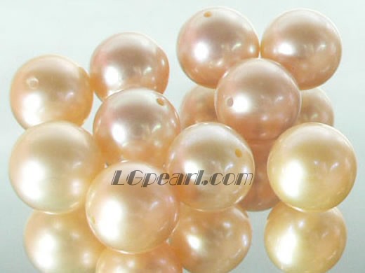 20pcs 9-9.5mm natural pink round freshwater loose pearl beads