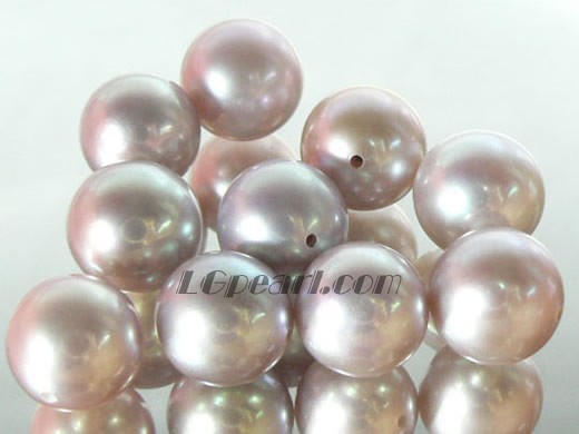 20pcs 9-9.5mm natural purple round freshwater loose pearl beads