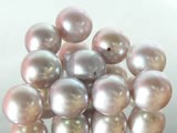 20pcs 9-9.5mm natural purple round freshwater loose pearl beads